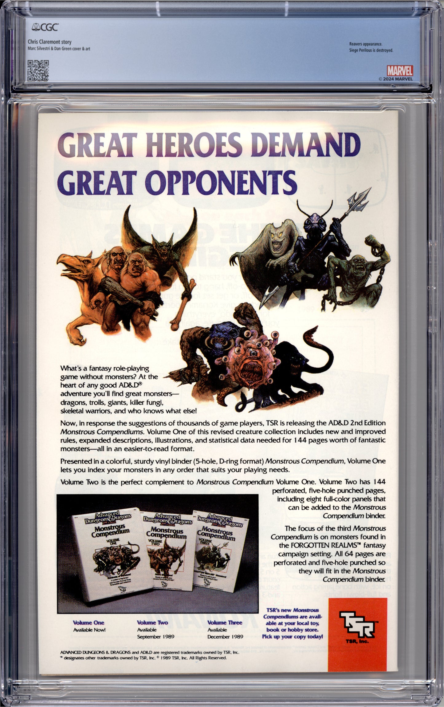 Uncanny X-Men #251 (9.6) "CGC"