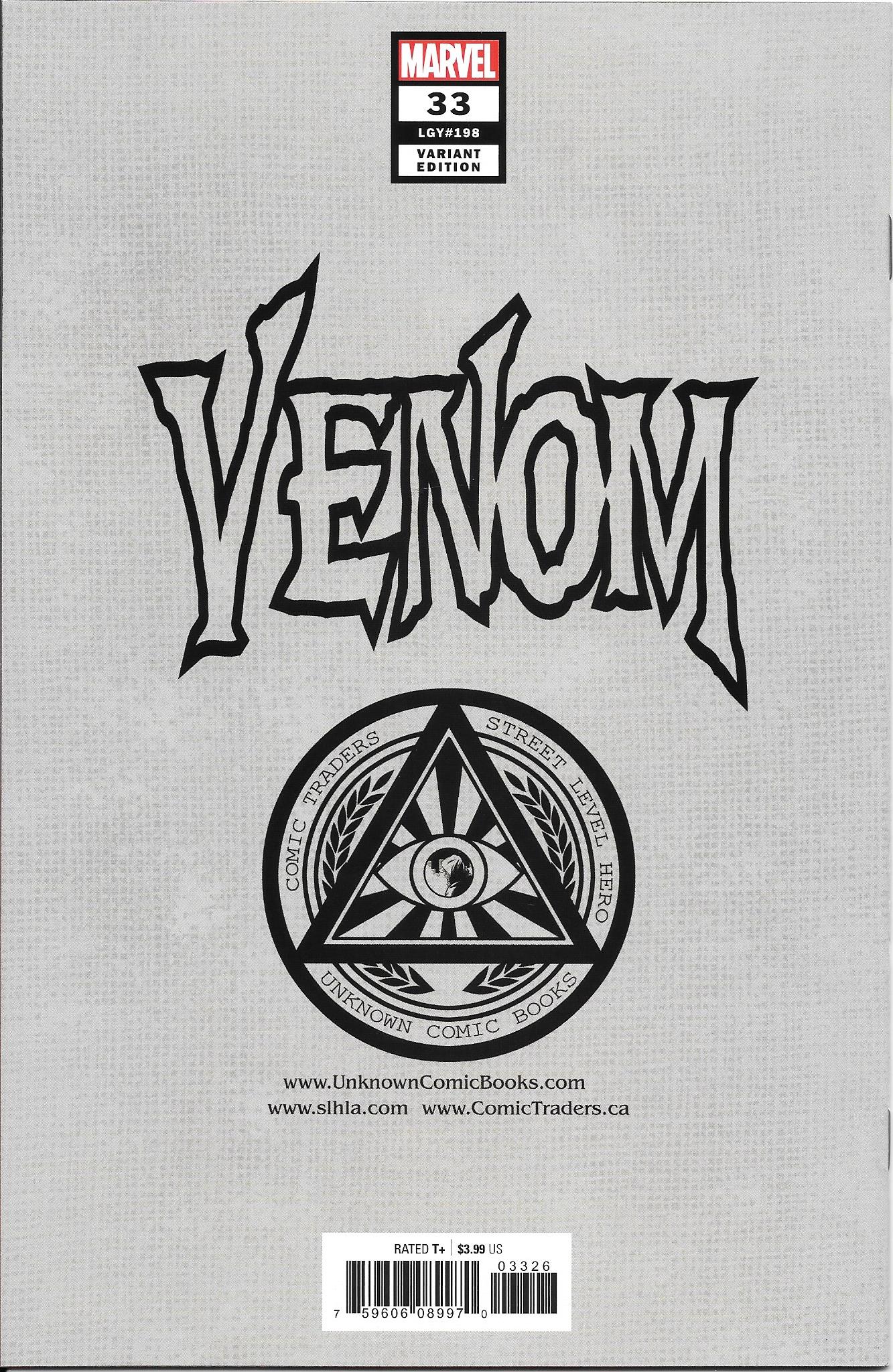 Venom #33 (Will Sliney Variant) NM+