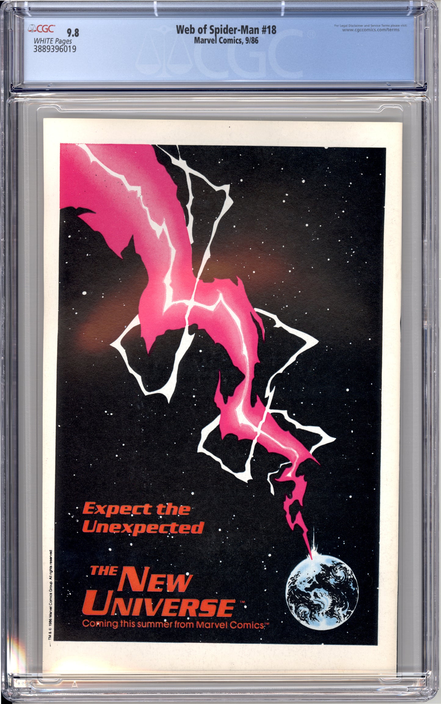 Web of Spider-Man #18 (Newsstand) (9.8) "CGC"