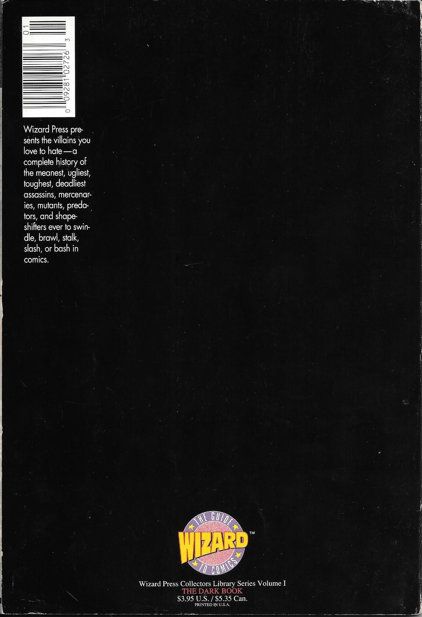 Wizard Magazine - The Dark Book VG