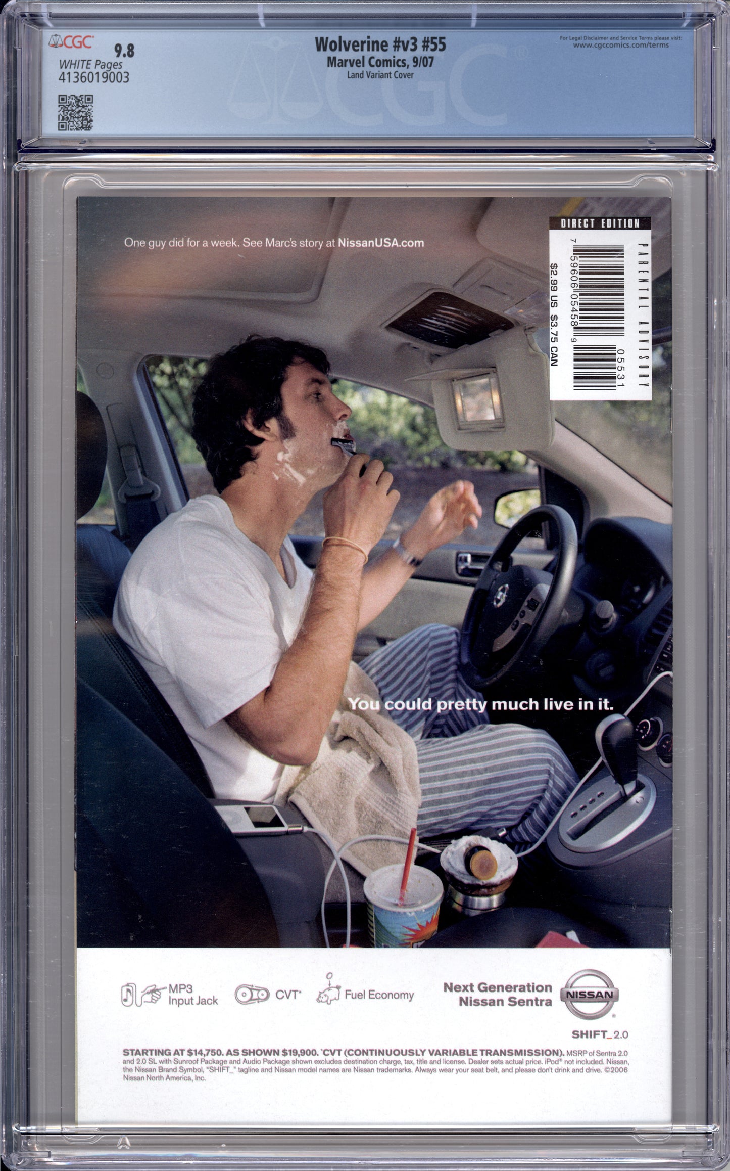 Wolverine V3 #55 (9.8) "CGC"
