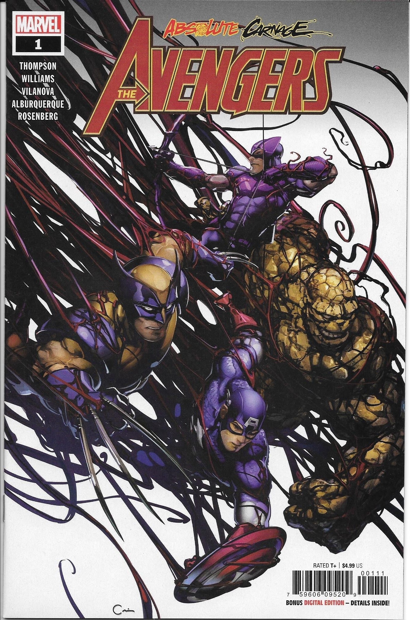 Absolute Carnage Avengers #1 NM+