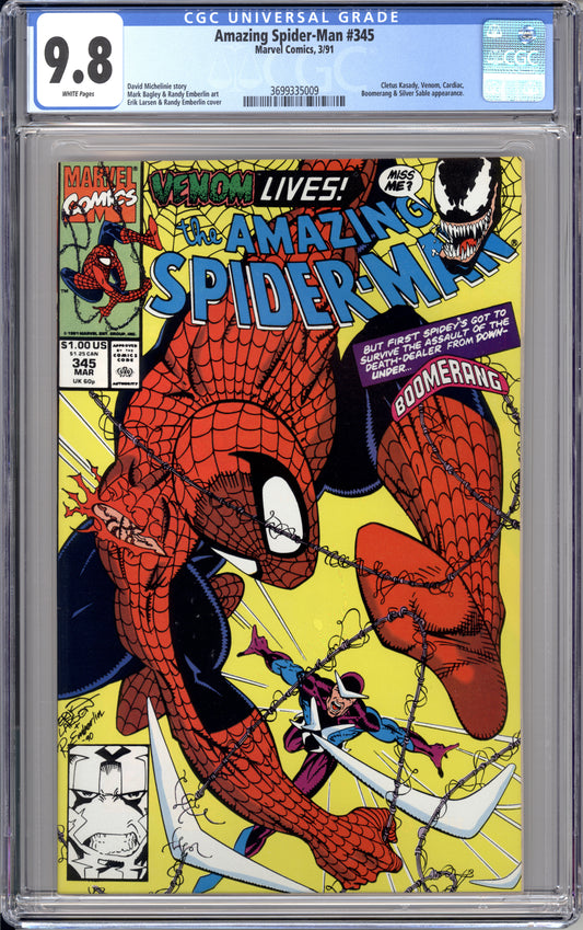 Amazing Spiderman #345 (9.8)