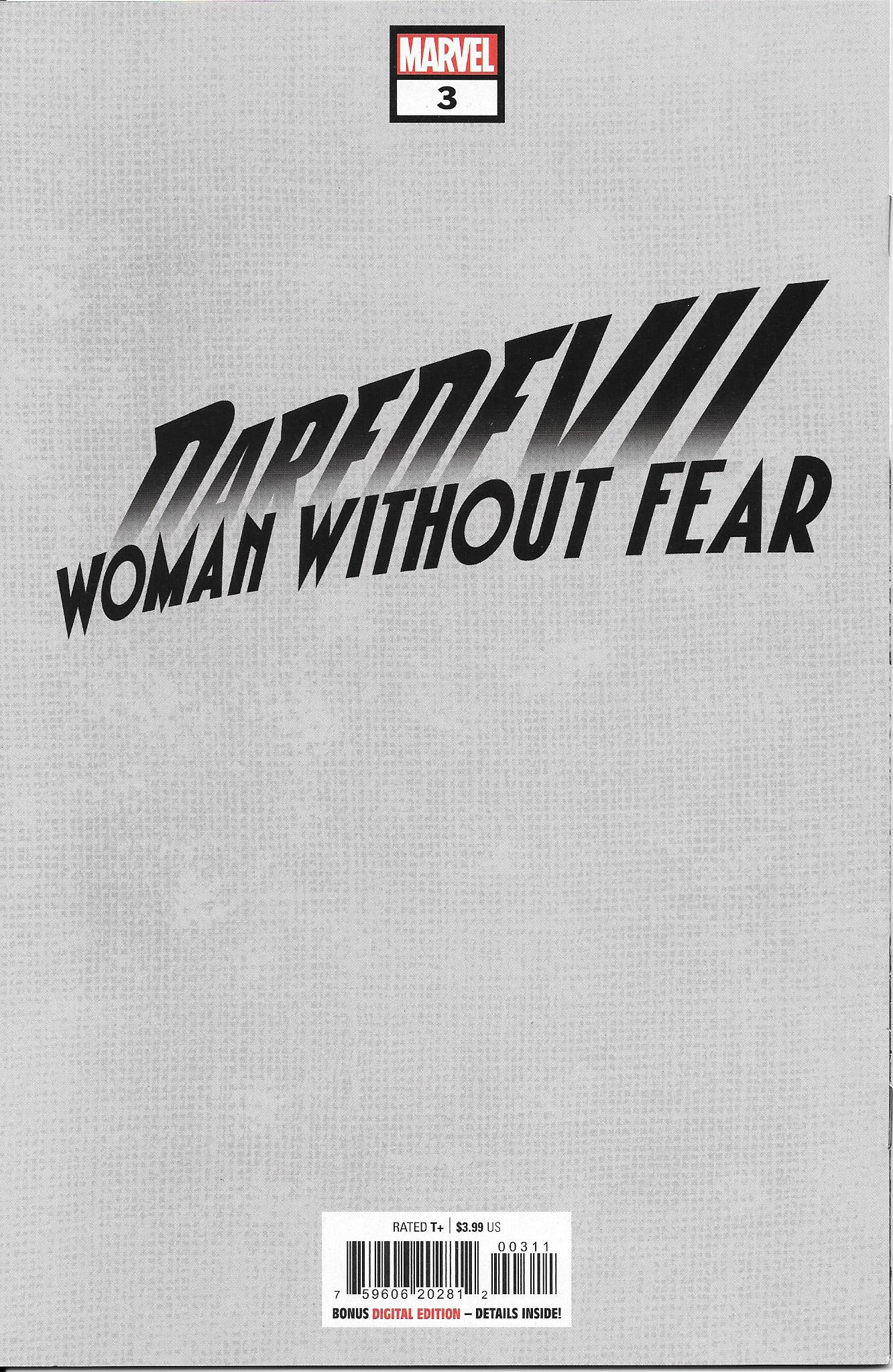 Daredevil Woman Without Fear #3 NM+