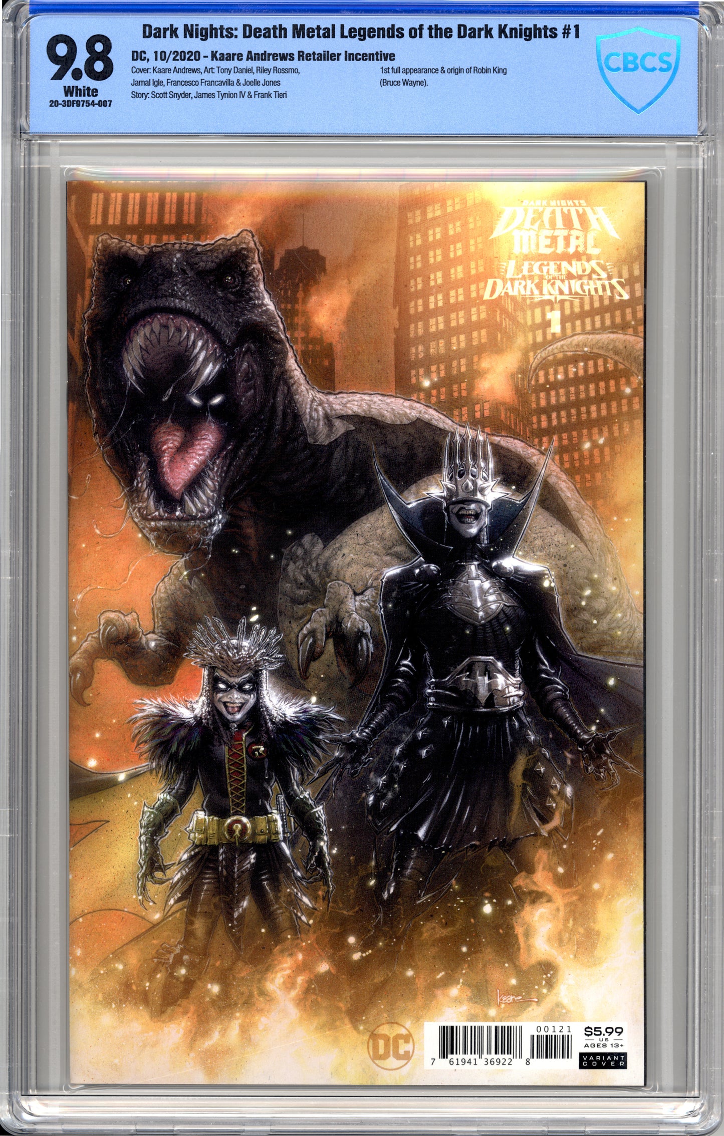 Dark Nights Death Metal Legends of the Dark Knights #1 (9.8) "CBCS"