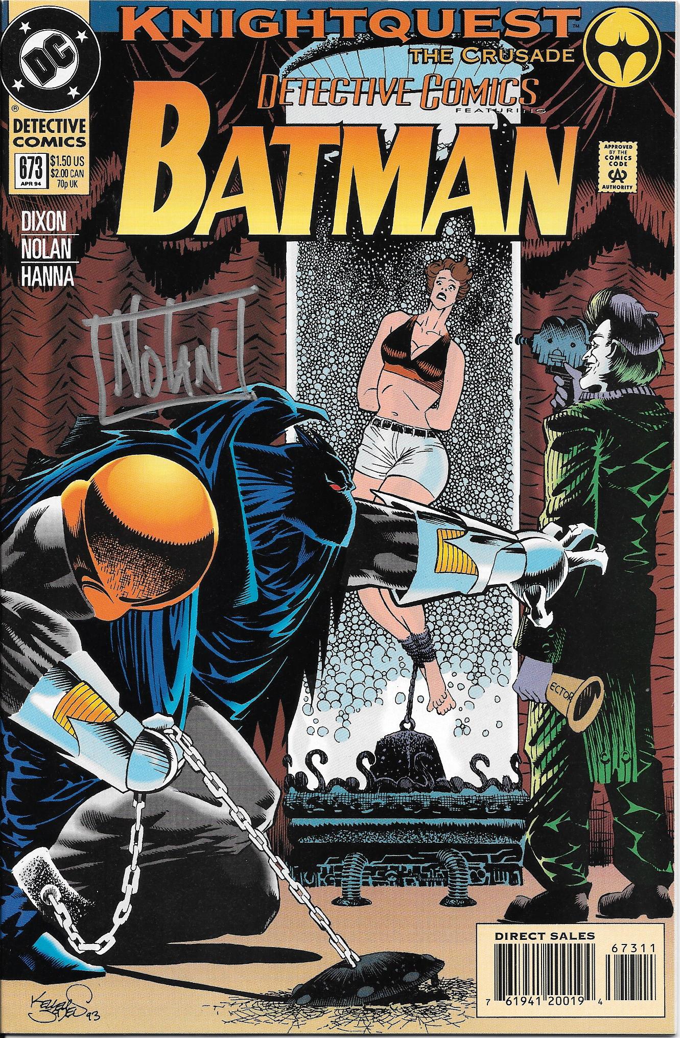Dective Comics #673 (Signed by Nolan) NM