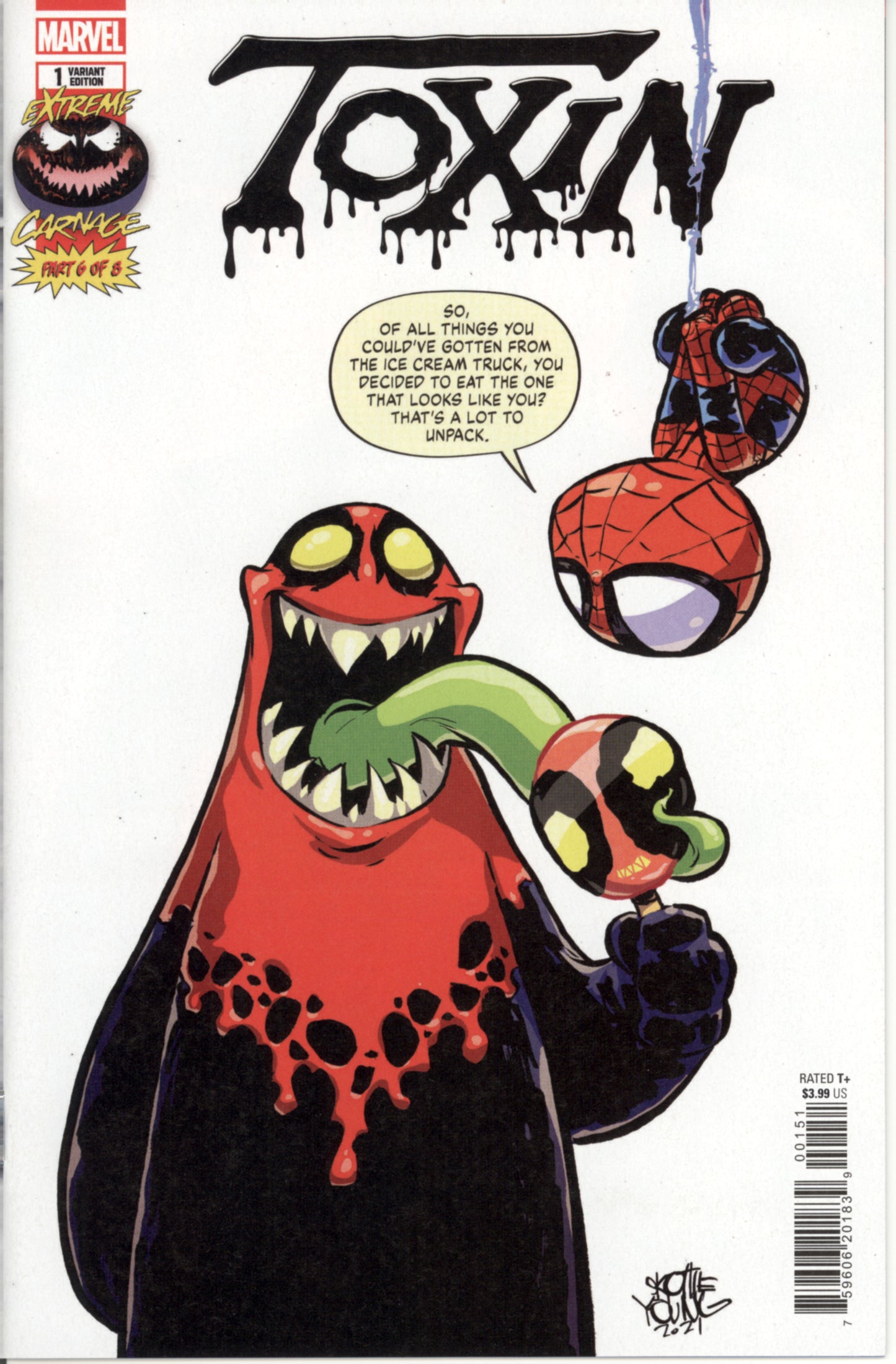 Extreme Carnage Toxin #1 (Skottie Young Variant) NM+