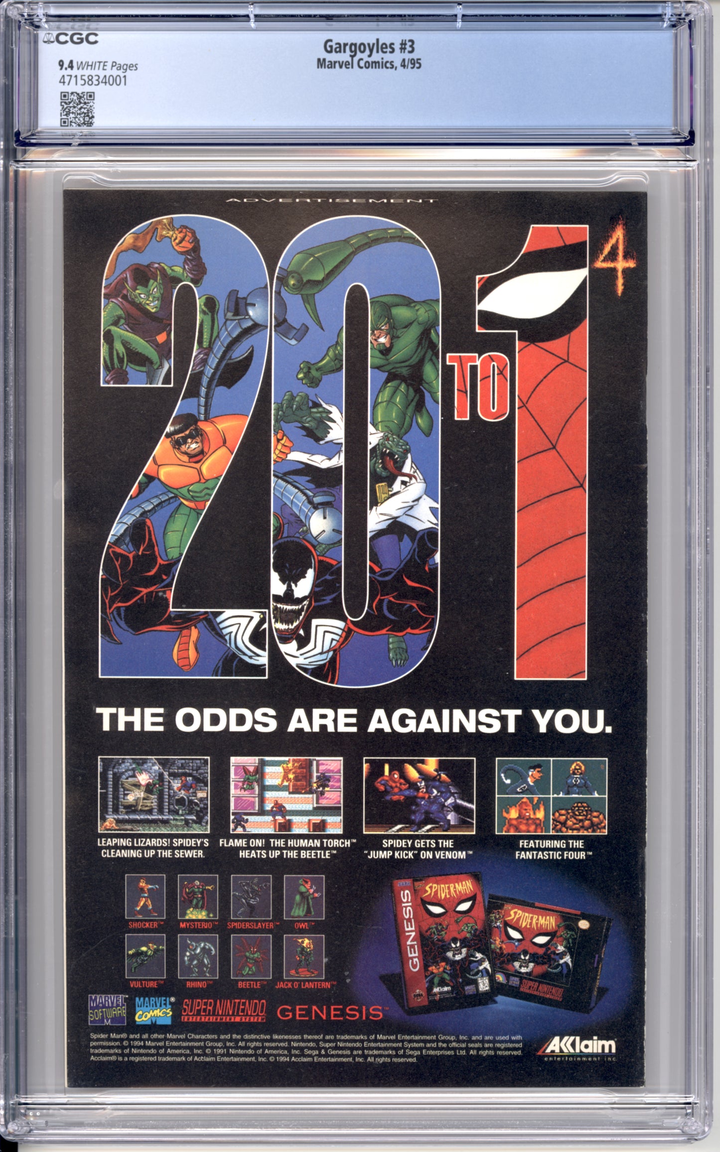 Gargoyles #3 (1995) (9.4) "CGC"