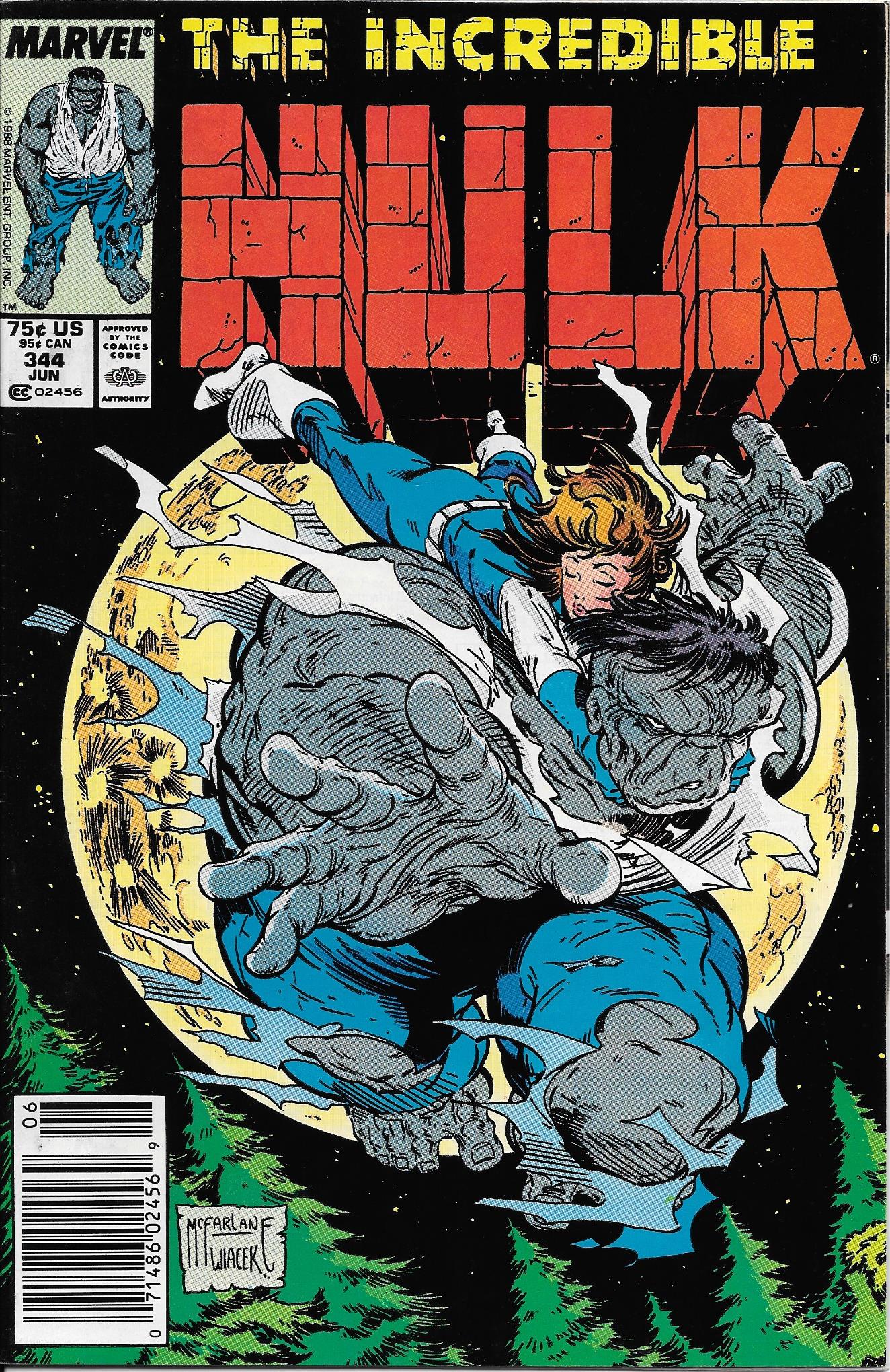 Incredible Hulk #344 (Newsstand) VF+/NM-