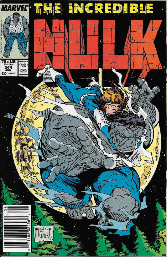 Incredible Hulk #344 (Newsstand) VF+/NM-