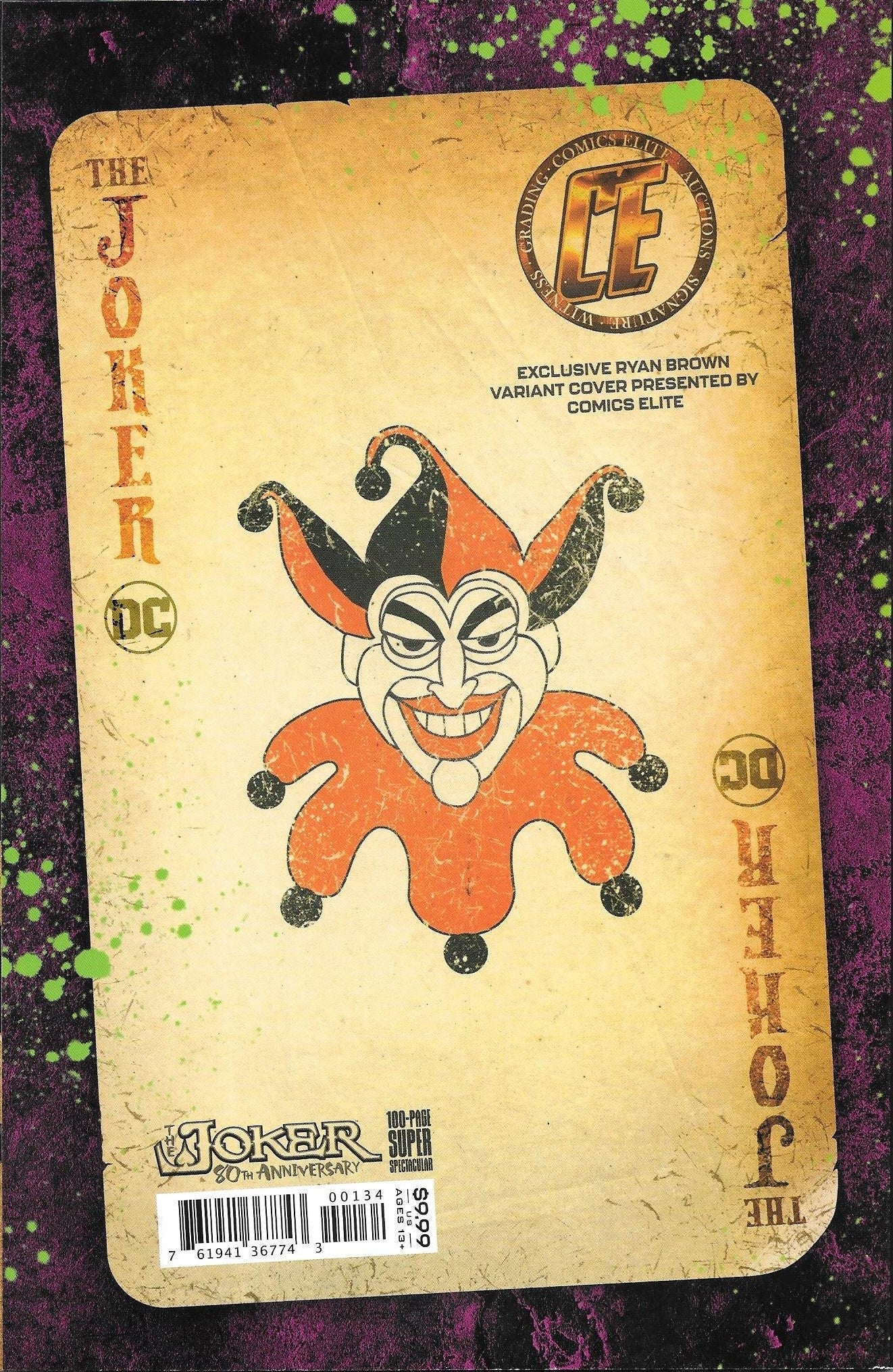 Joker 80Th Anniversary #1 NM+ (Brown Virgin Variant)
