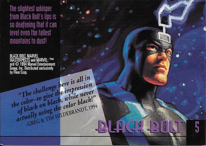 Marvel Masterpiece 1994 Black Bolt #5