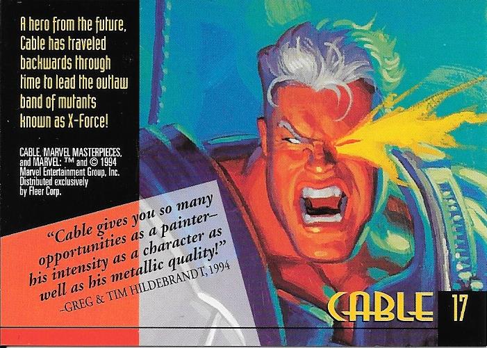 Marvel Masterpiece 1994 Cable #17
