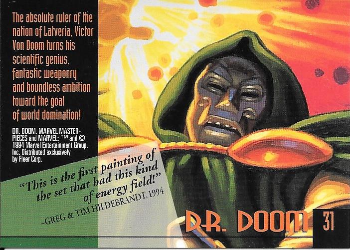 Marvel Masterpiece 1994 Dr. Doom #31