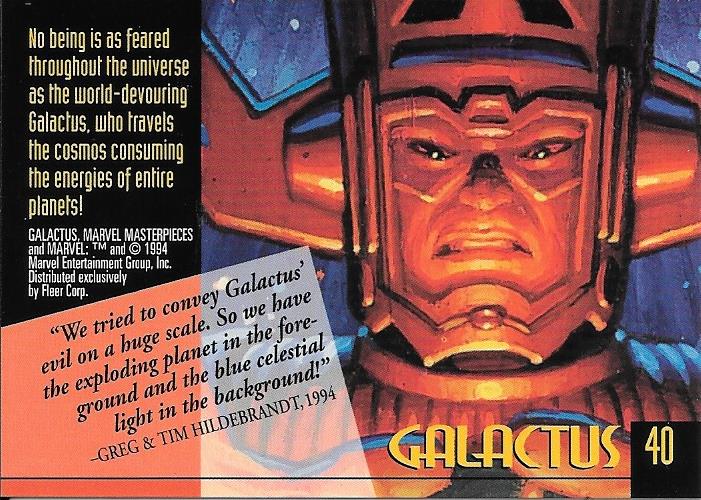 Marvel Masterpiece 1994 Galactus #40