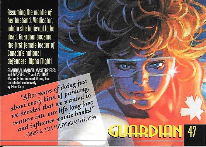 Marvel Masterpiece 1994 Guardian #47