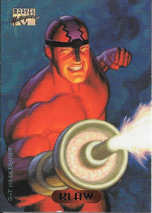 Marvel Masterpiece 1994 Klaw #63