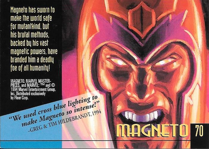 Marvel Masterpiece 1994 Magneto #70
