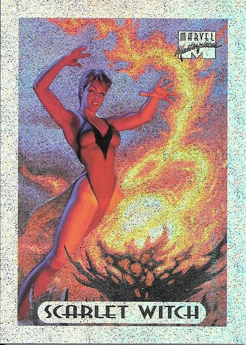 Marvel Masterpiece 1994 Silver Foil Scarlet Witch #7
