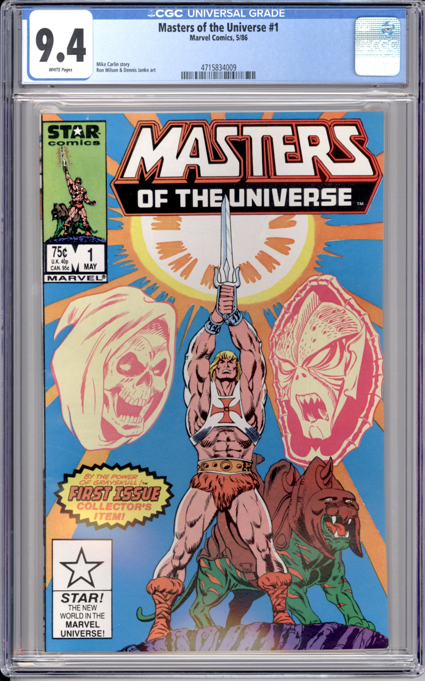 Masters of the Universe #1 (1986) (9.4) "CGC"