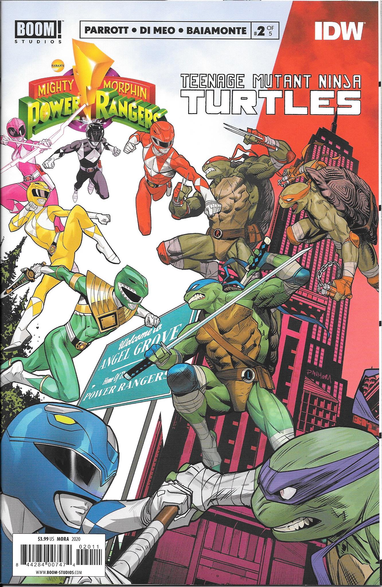 Mighty Morphin Power Rangers& TMNT #2 NM+