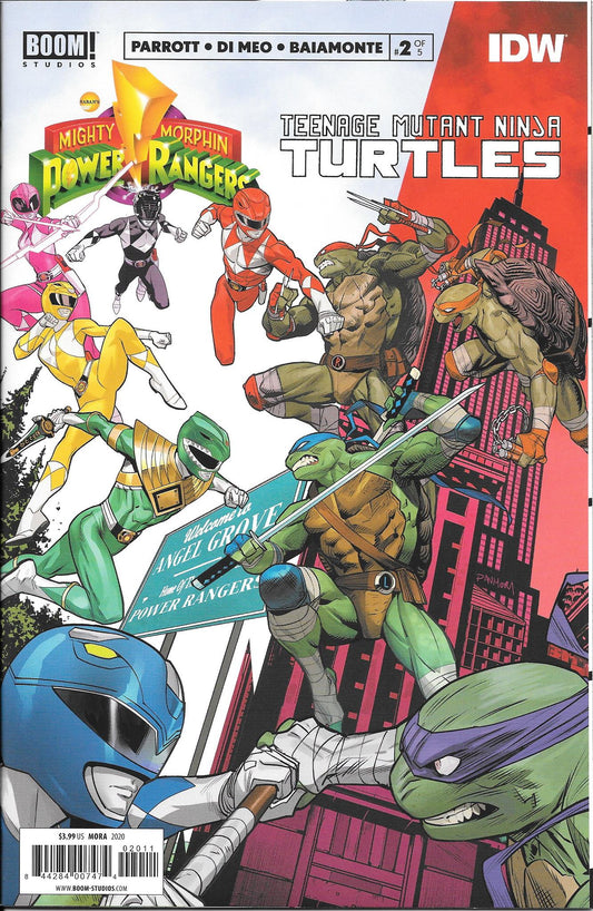 Mighty Morphin Power Rangers& TMNT #2 NM+
