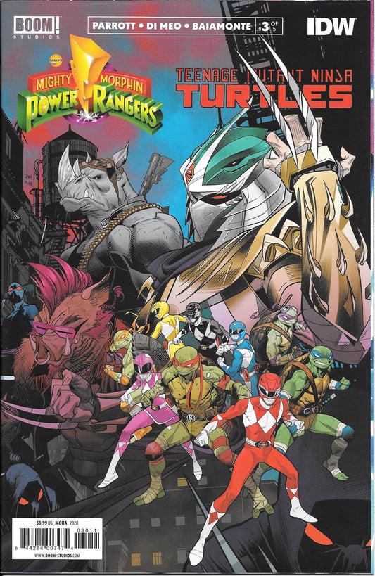Mighty Morphin Power Rangers& TMNT #3 NM+