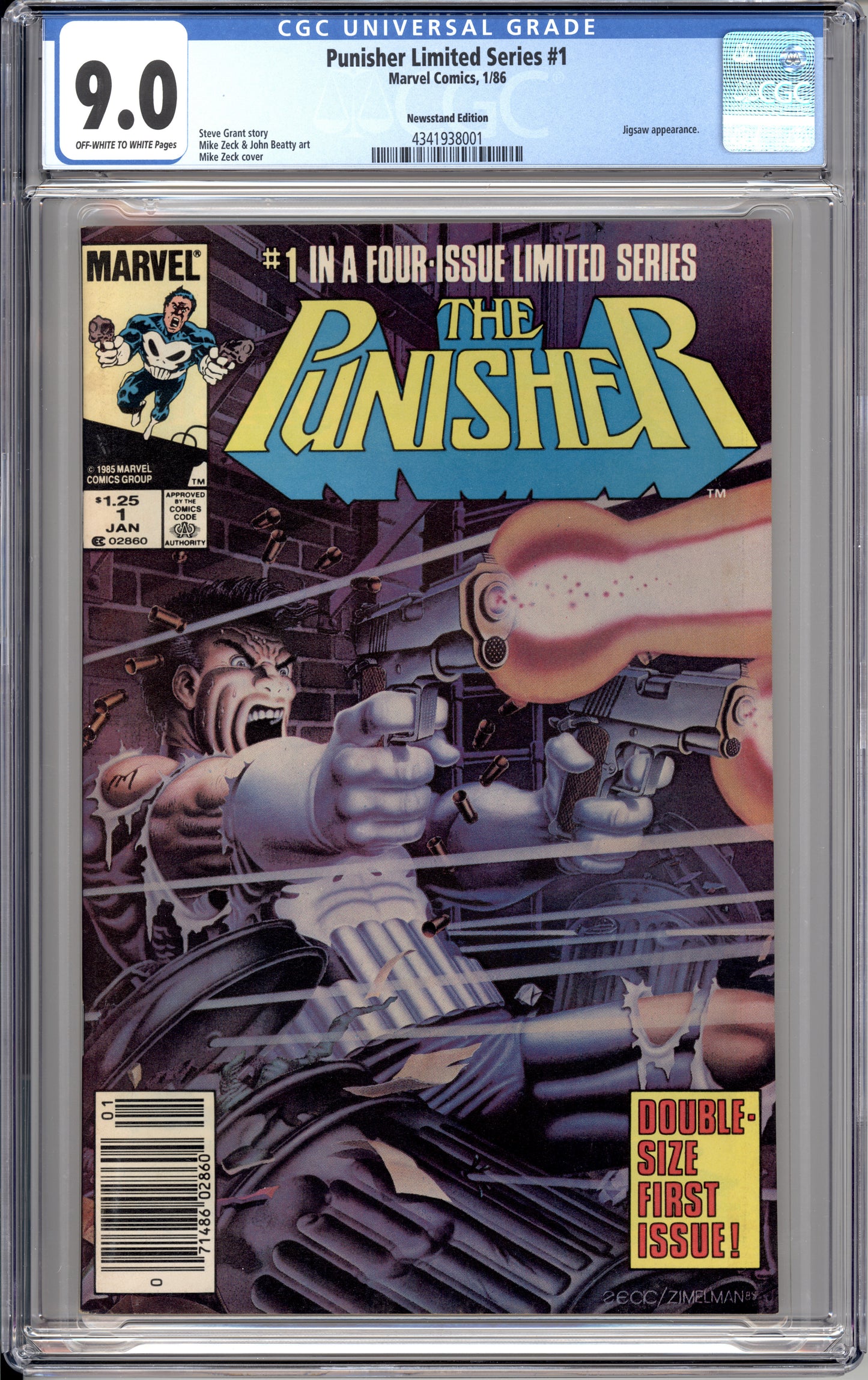 Punisher Limited Series #1 (Newsstand) (9.0) "CGC"