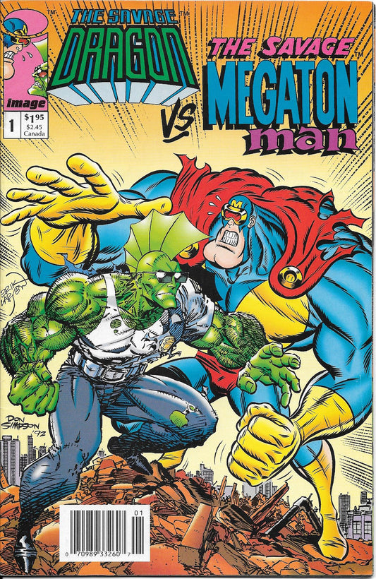 Savage Dragon Versus Megaton Man (Newsstand) VF+