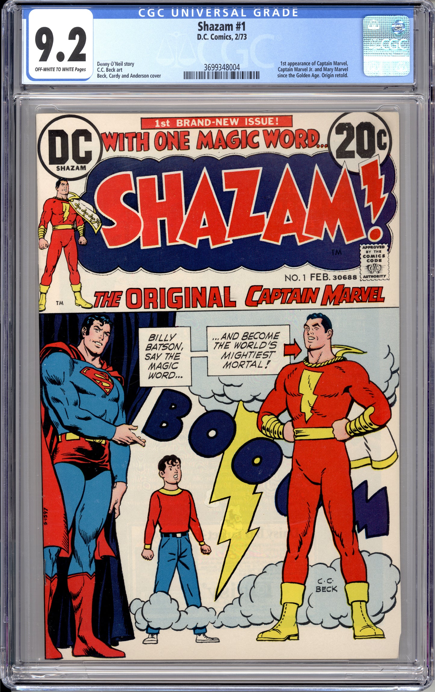 Shazam #1 (9.2) "CGC"