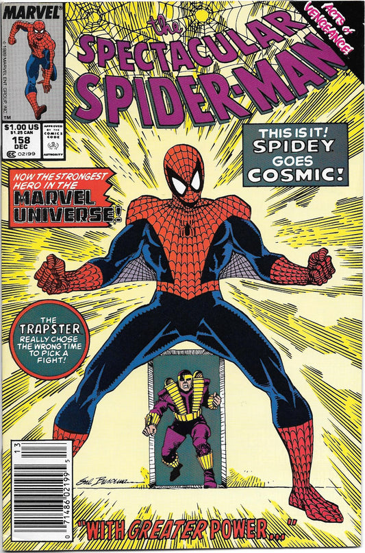 Spectacular Spiderman #158 VF+ (Newsstand)