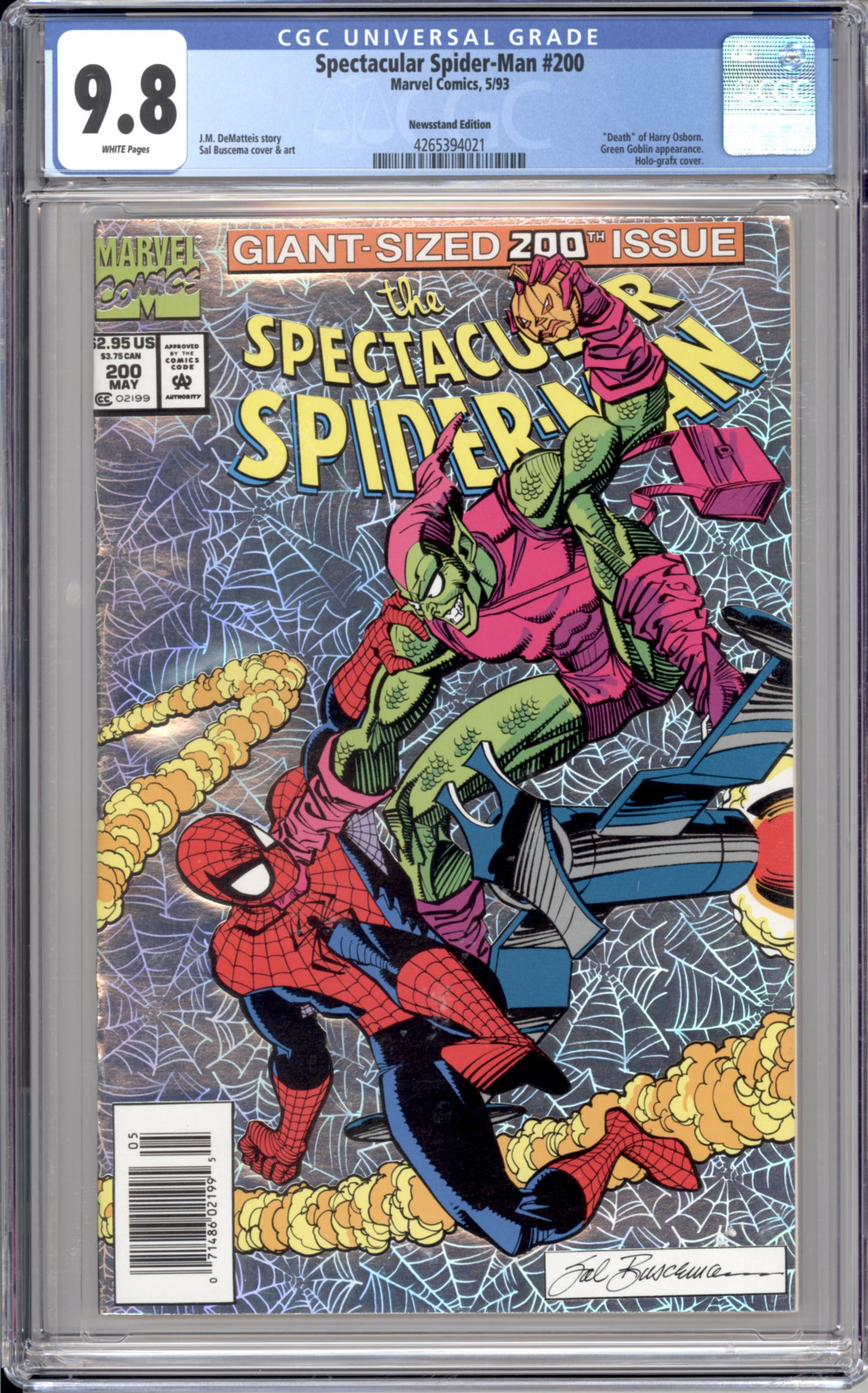 Spectacular Spider-Man #200 (Newsstand) (9.8) "CGC"