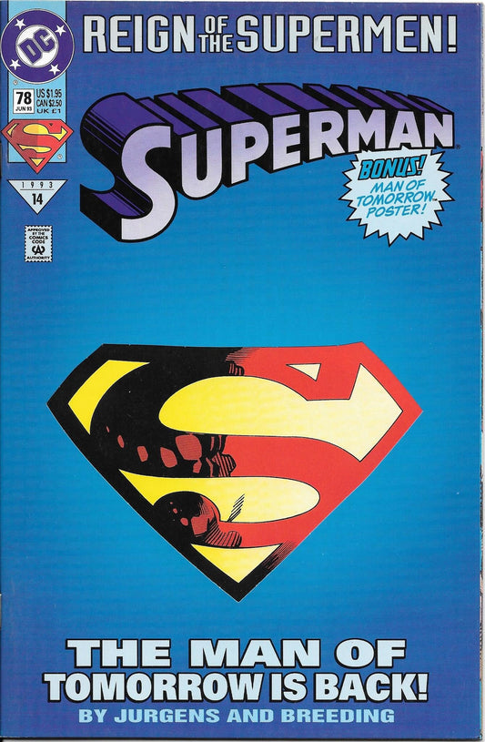 Superman #78 NM+