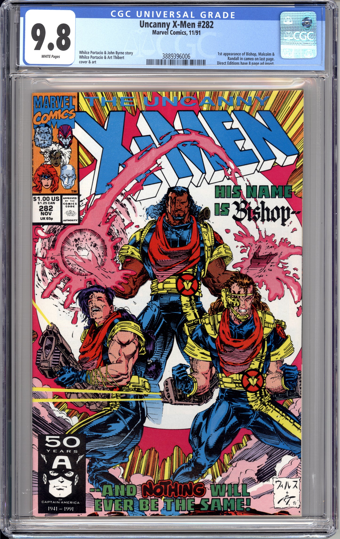 Uncanny X-Men #282 (9.8) "CGC"