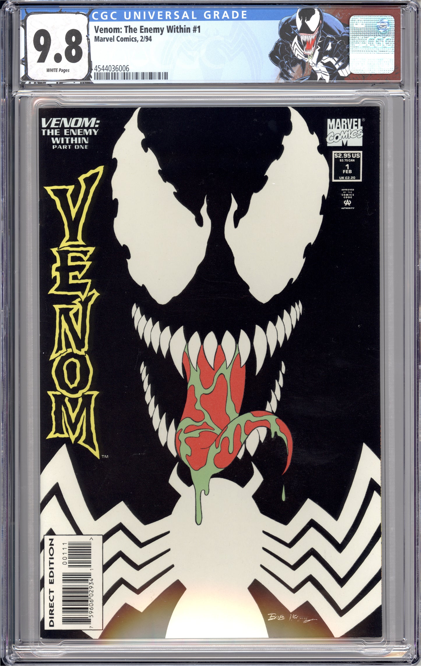 Venom Enemy Within #1 (9.8) "CGC"