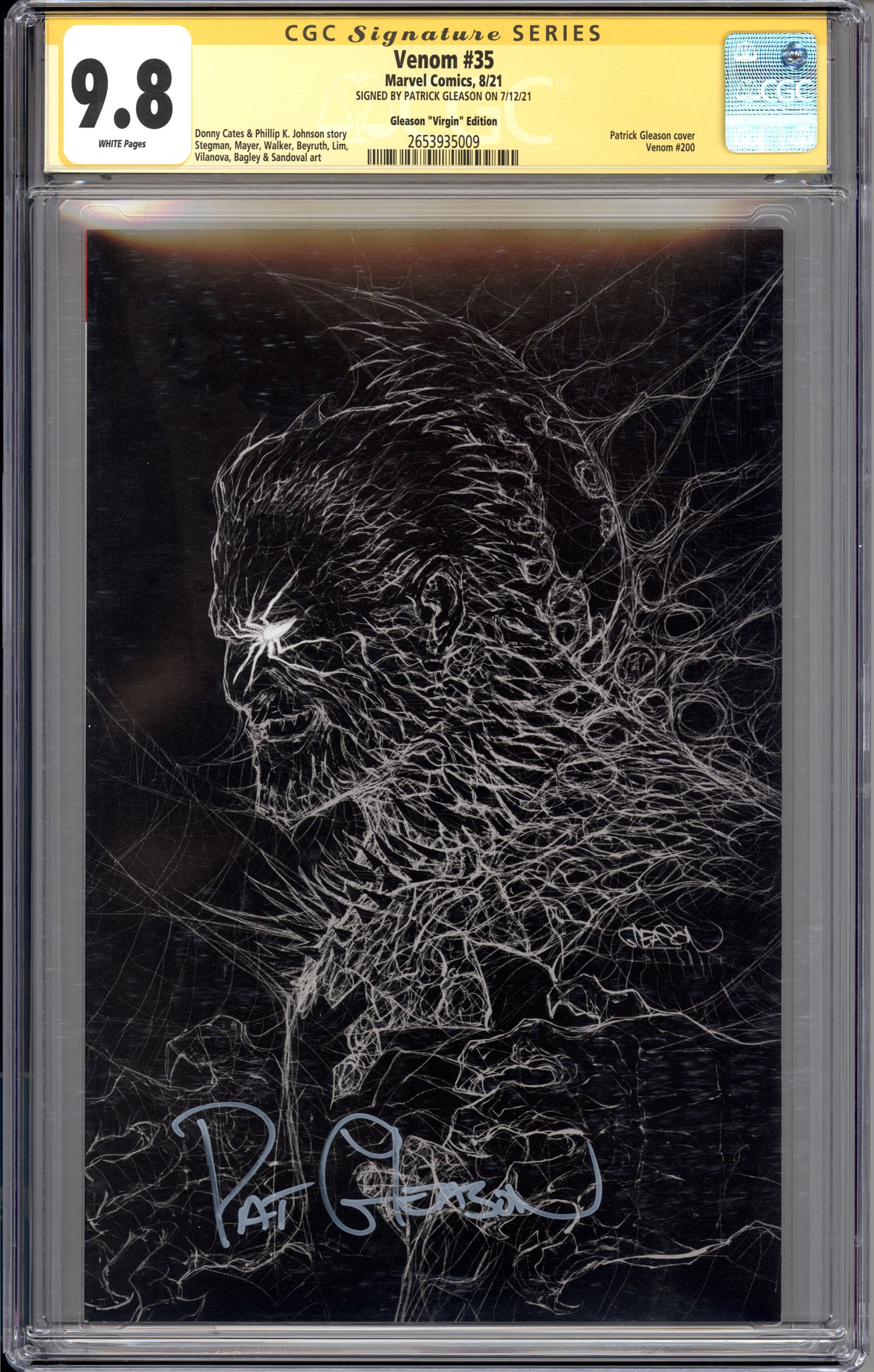 Venom #35 (Gleason Signed Virgin) (9.8) "CGC"