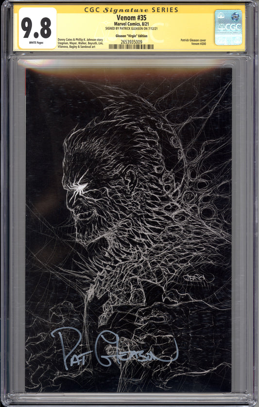 Venom #35 (Gleason Signed Virgin) (9.8) "CGC"