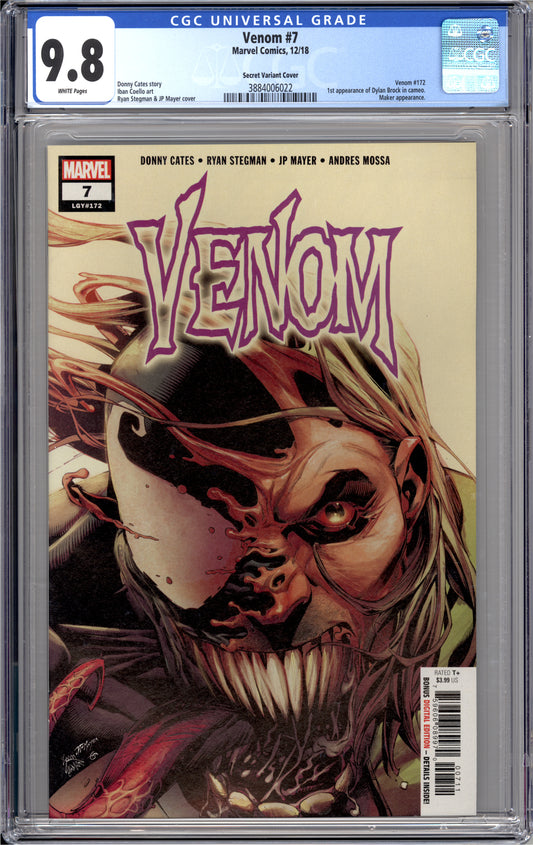 Venom #7 (Secret Variant) (9.8) "CGC"