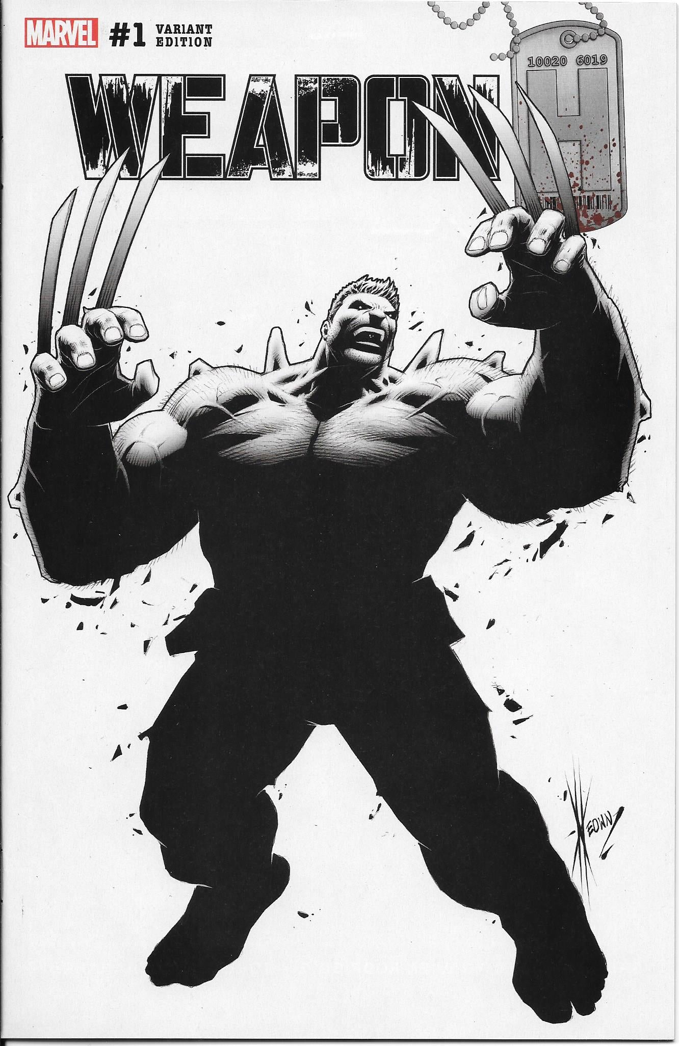 Weapon H #1 (Variant) NM+
