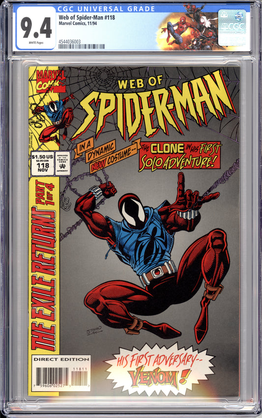 Web of Spider-Man #118 (9.4) "CGC"