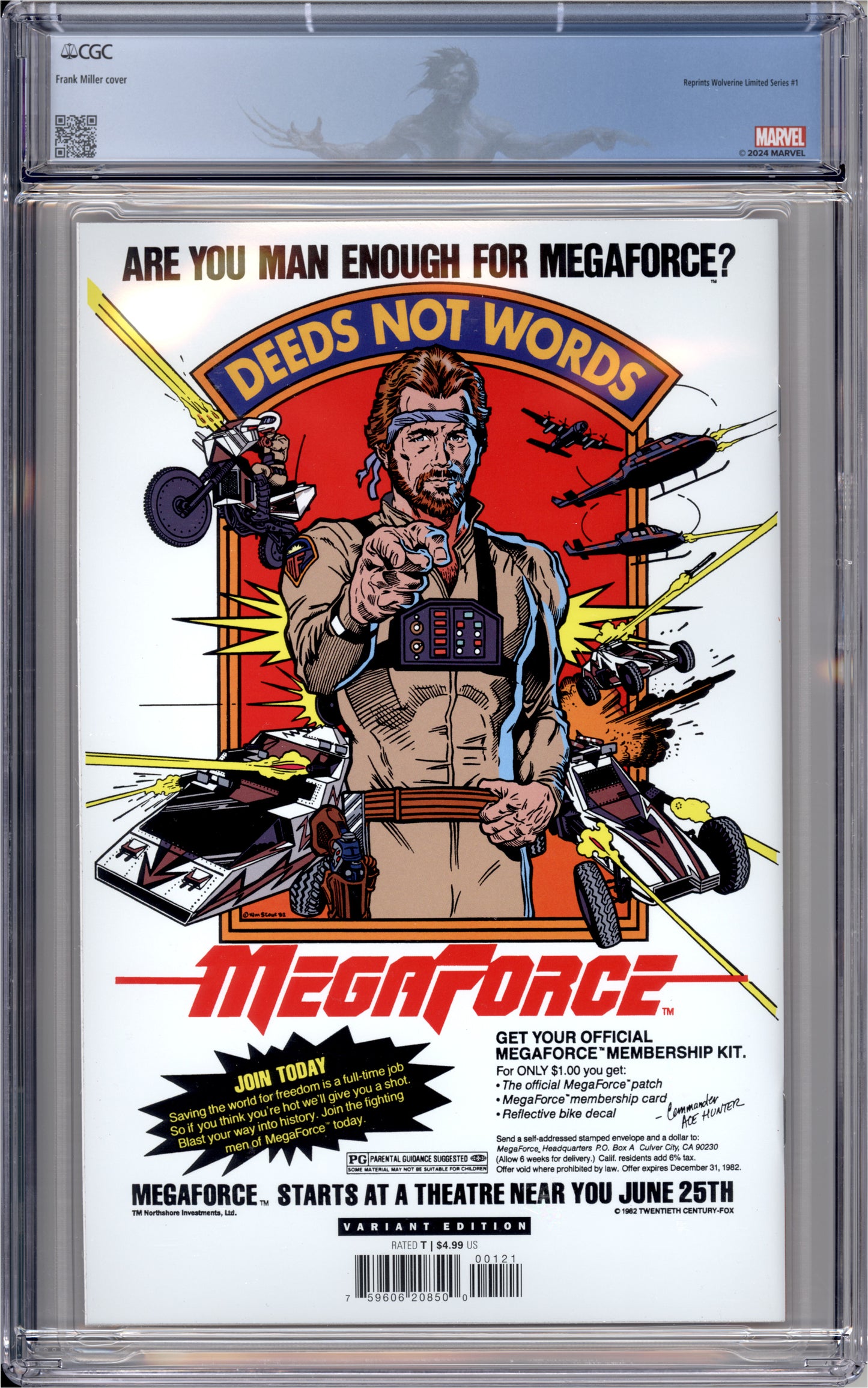 Wolverine Limited Series #1 (Facsimile Foil Edition) (9.8) "CGC"